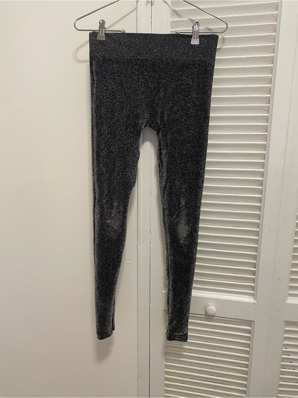 Forever 21 Womens Black Shimmer Leggings